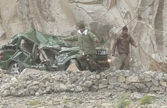 Boulder Crushes Military Vehicle in Ladakh, Injuring Soldiers and Prompting Rescue Effort