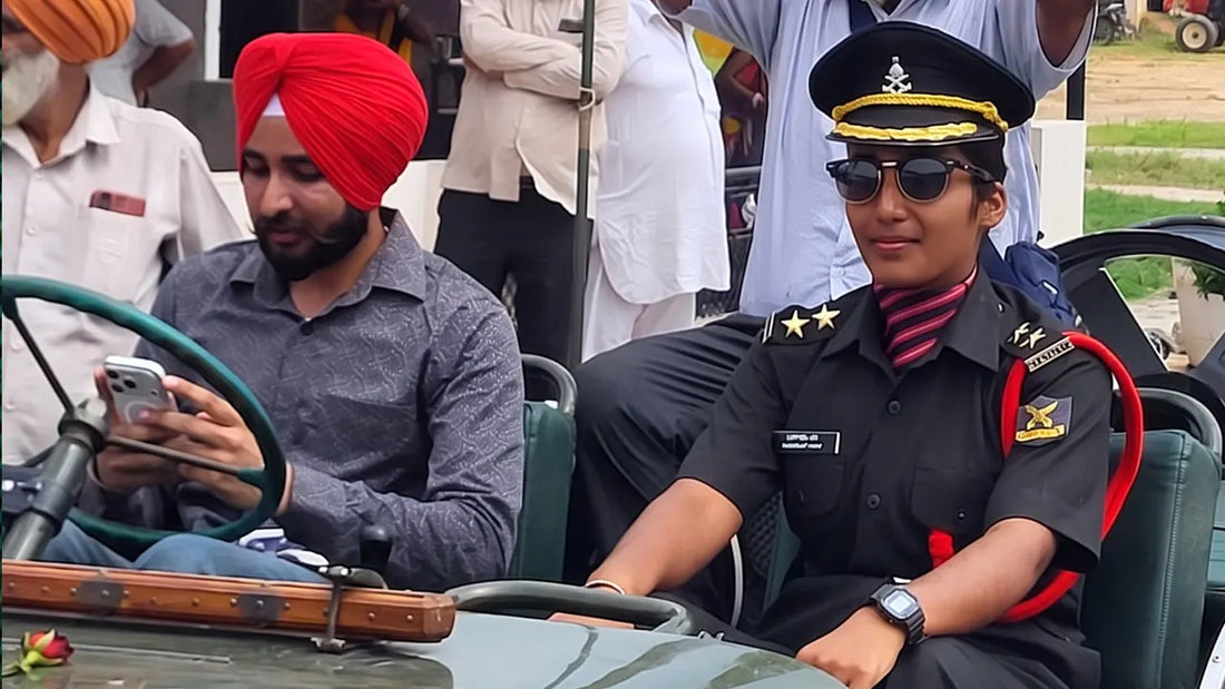 Lieutenant Simranjeet Kaur Chahal Returns to Haryana Village After Commissioning in Indian Army