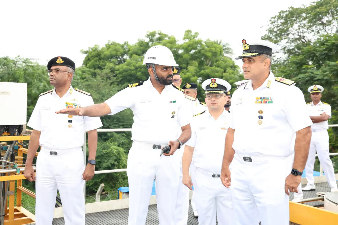 Vice Admiral Sanjay Bhalla Inaugurates LARS Test Plinth for DSRV Rescue Unit in Visakhapatnam