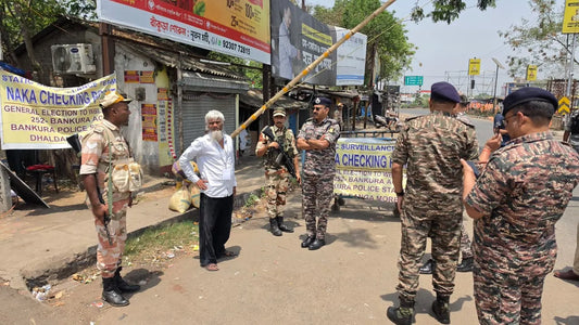 CRPF Director General G P Singh Conducts Security Inspection in Bankura for West Bengal Elections 2026