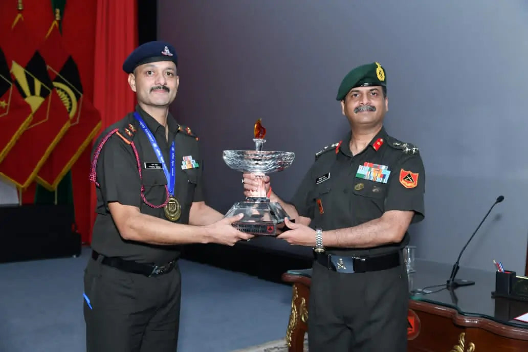 Subedar Pawan Singh Honored as Top Graduate at Junior Leaders Academy, Bareilly