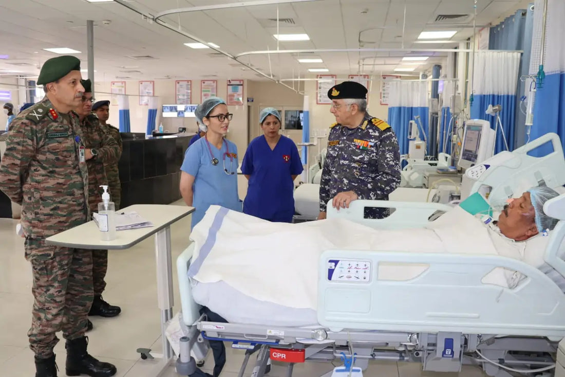Surgeon Vice Admiral Vivek Hande Evaluates Medical Preparedness at Udhampur Military Station