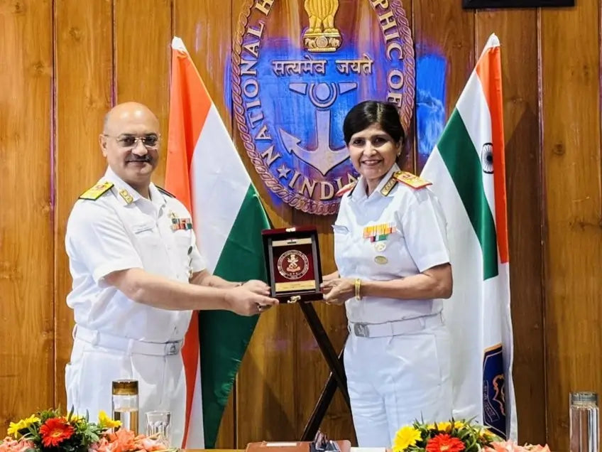 Surgeon Vice Admiral Arti Sarin's Visit Highlights Role of Naval Hydrographic Office and Veterans' Contributions