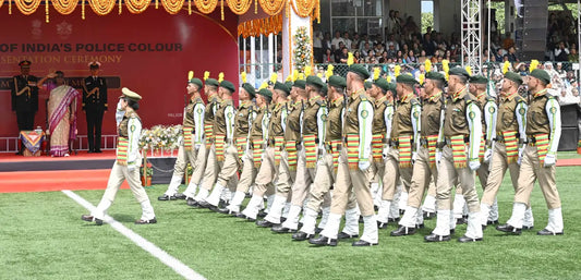 President Murmu Awards President's Police Colour to Sikkim Police