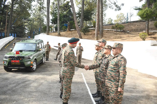 Maj Gen I S Gill Evaluates Operational Preparedness of Golden Fish Signallers at Kausani Military Station