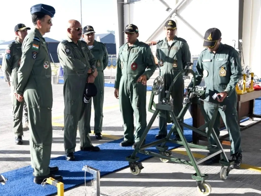 Air Marshal Jeetendra Mishra Evaluates Operational Readiness at Western Air Command Base