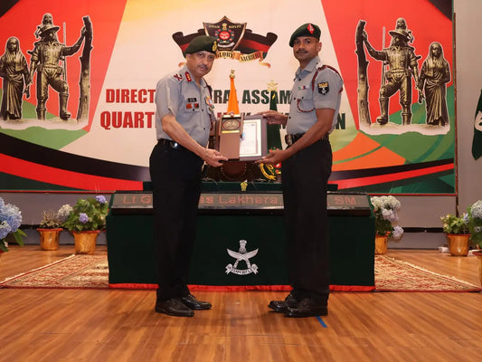 Lt Gen Vikas Lakhera Highlights Professionalism and Career Progression at Assam Rifles' Quarterly Sainik Sammelan