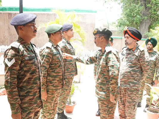 Lt Gen V.M.B. Krishnan Assesses Eastern Command's Operational and Training Preparedness in Danapur