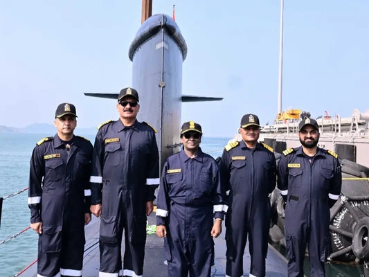 President Droupadi Murmu Embarks on Submarine INS Vaghsheer Sortie