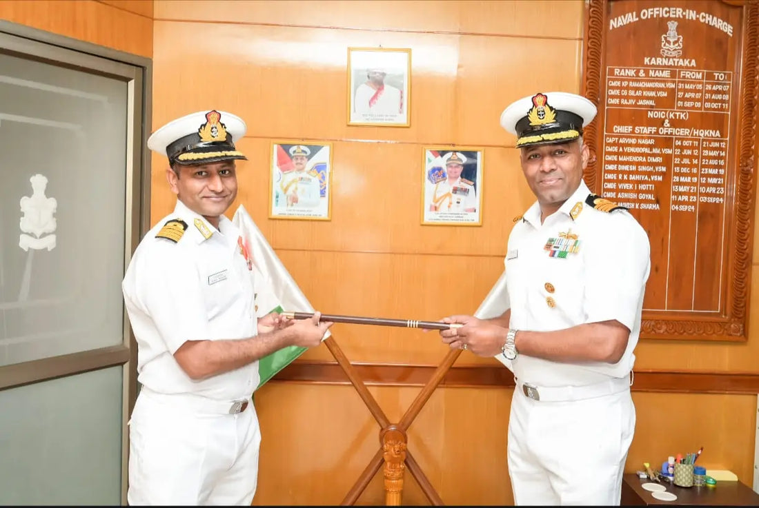 Captain Atla Mohan Takes Command as Naval Officer-in-Charge, Karnataka