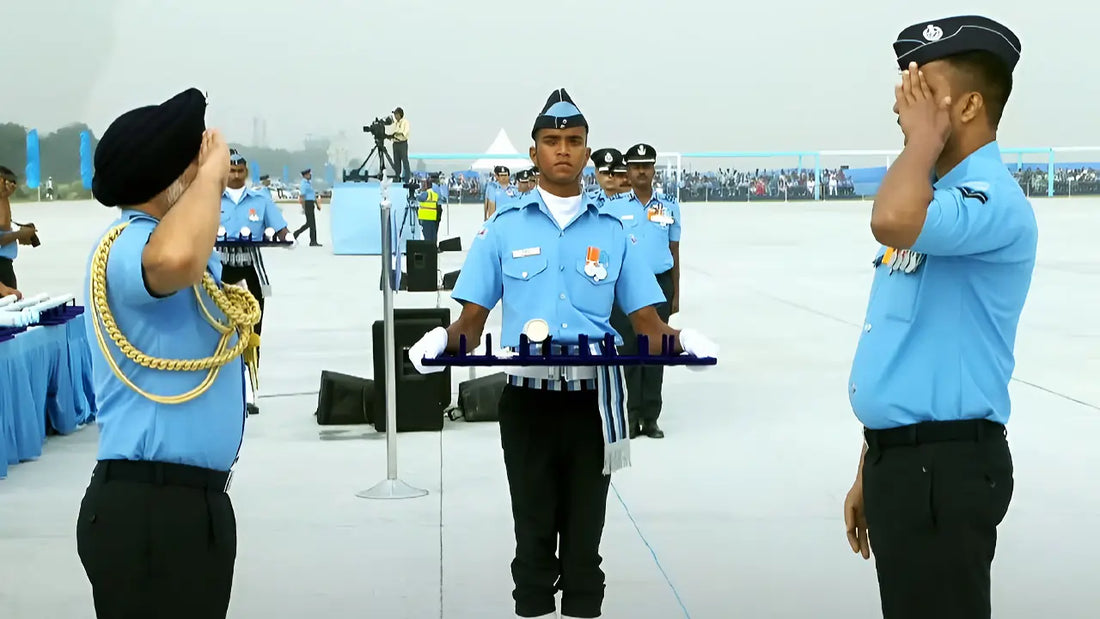 Corporal Varun Kumar's Resilient Left-Hand Salute Marks Indian Air Force's 93rd Anniversary
