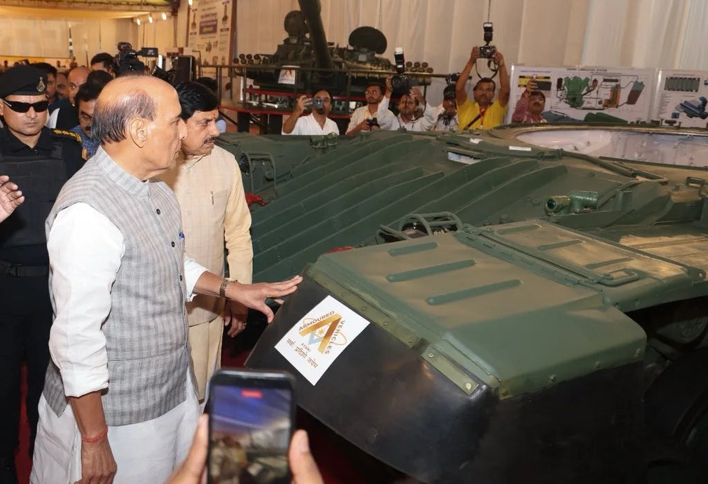 Rajnath Singh Launches ₹472-Crore T-72, T-90 Tank Overhaul Plant in Jabalpur to Fill Army Maintenance Gap