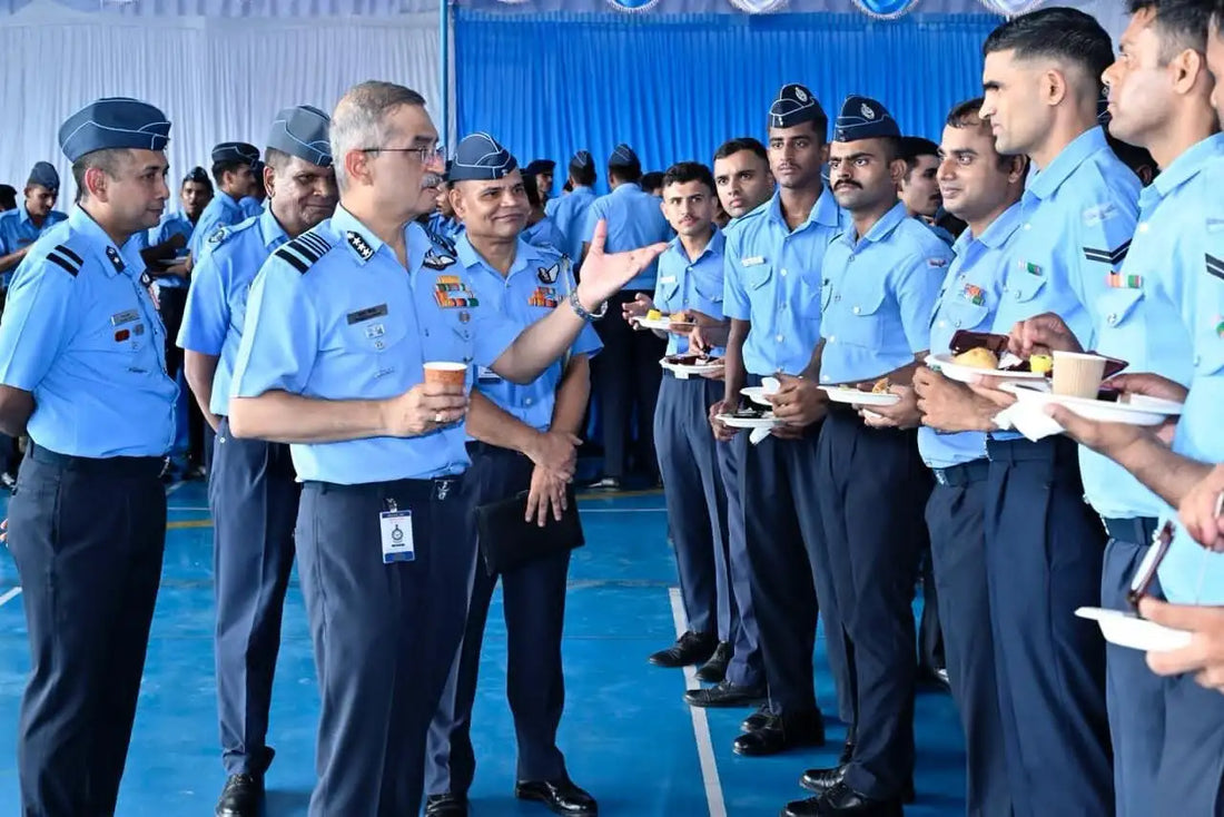 Central Air Command Chief Reviews Operational Readiness at Air Force Station Bamrauli, Prayagraj