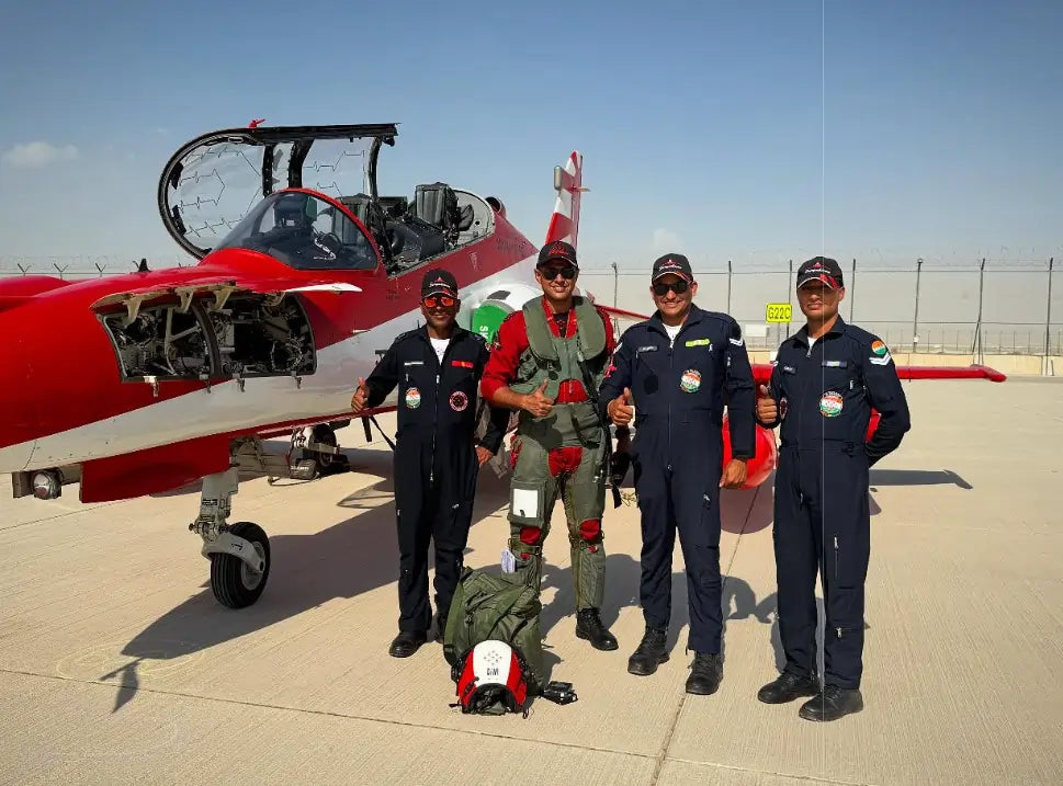 Indian Air Force's Suryakiran Team Arrives for Dubai 2025 Air Show