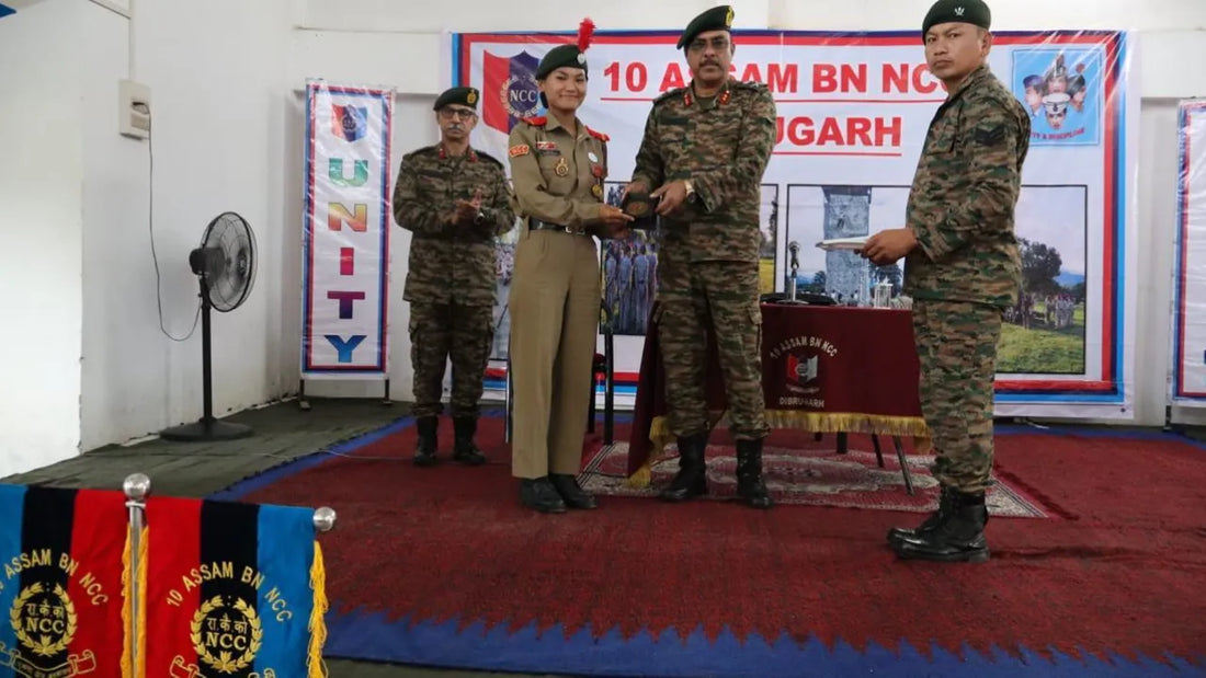 Major General Anurag Vij's Inspiring Visit to 10 Assam Battalion NCC in Dibrugarh, Cadets Commended for Excellence