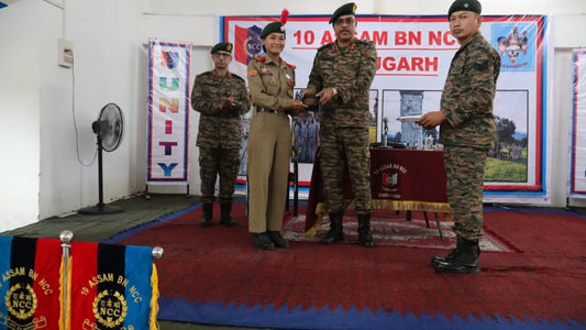 Major General Anurag Vij's Inspiring Visit to 10 Assam Battalion NCC in Dibrugarh, Cadets Commended for Excellence