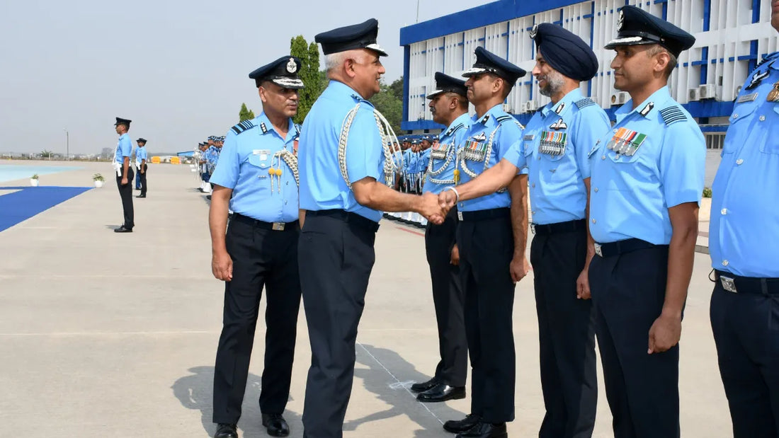 Air Marshal S Shrinivas Conducts Comprehensive Review of Training Facilities at Air Force Academy Dundigal