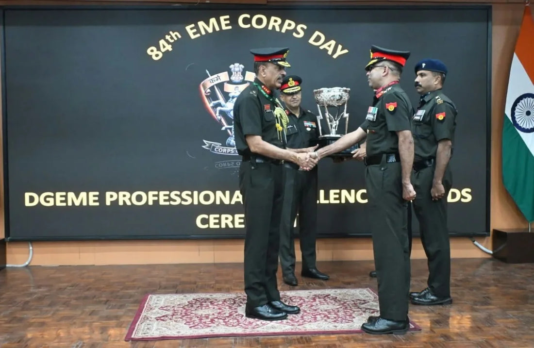 Indian Army’s 506 Army Base Workshop, Jabalpur, wins DG EME Trophy for Professional Excellence 2025–26