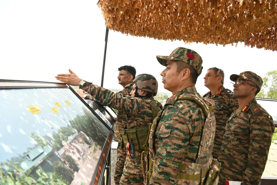 Lt Gen Kabthiyal Evaluates Operational Preparedness of Vajra Corps' Golden Arrow Division