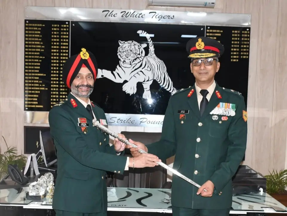 Major General Mandeep Singh Takes Command of White Tiger Division as New GOC