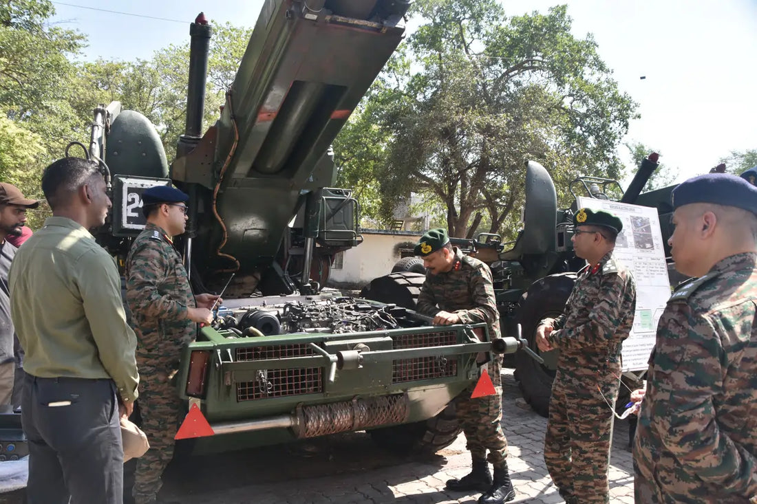 Maj Gen Naruk Assesses Equipment Sustainment and Indigenisation at 506 Army Base Workshop