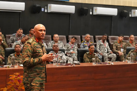 Lt Gen Pratik Sharma Briefs Higher Air Command Course Officers at Northern Command, Udhampur