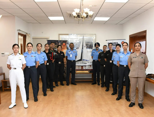 Air Chief Marshal AP Singh Commends All-Women Tri-Service Crew of IASV Triveni for Landmark Global Sailing Expedition