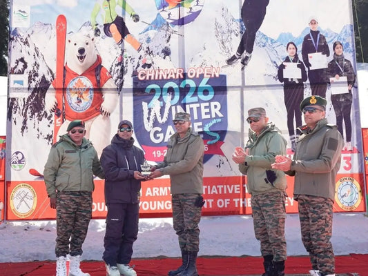 Lt Gen Pratik Sharma Observes Dynamic Showcases at 2026 Chinar Open Winter Games in Gulmarg