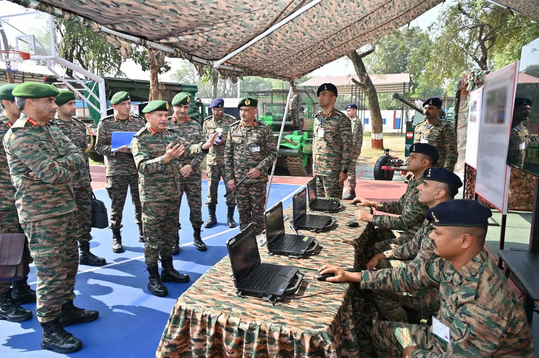 General Upendra Dwivedi Assesses Kharga Corps' Combat Readiness and Strategic Initiatives