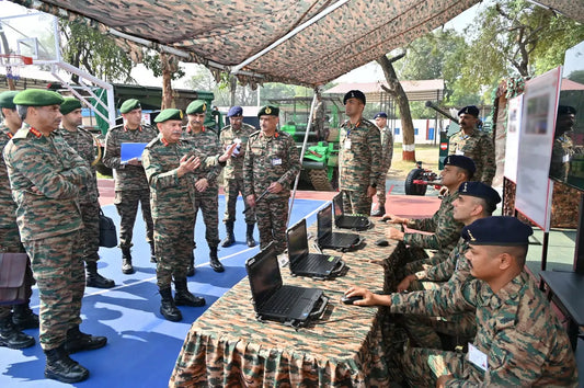 General Upendra Dwivedi Assesses Kharga Corps' Combat Readiness and Strategic Initiatives