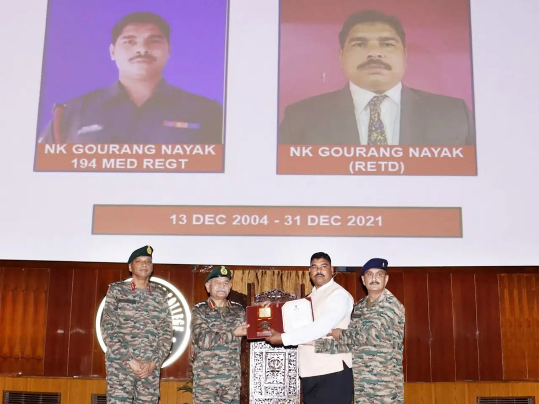 COAS General Upendra Dwivedi Recognizes Veteran Naik Gourang Nayak with Prestigious Award