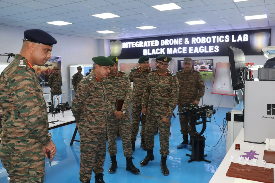 Lt Gen AVS Rathee Evaluates Readiness and Technological Integration of Black Mace Brigade and Battle Axe Division