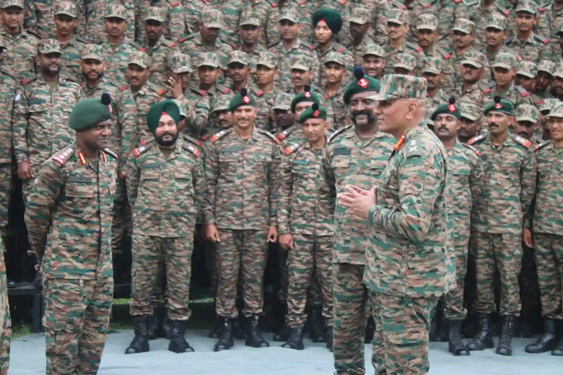 Lt Gen Pratik Sharma Reviews Madras Regiment Units in Jammu, Commends Troops’ Professionalism