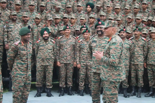 Lt Gen Pratik Sharma Reviews Madras Regiment Units in Jammu, Commends Troops’ Professionalism