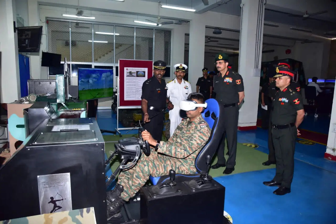 Lt Gen Devendra Sharma Evaluates Advanced Indigenous Training Simulators at SDD
