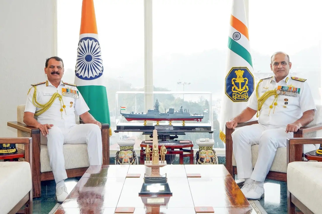 Admiral Dinesh Kumar Tripathi Assesses Eastern Naval Command's Operational Preparedness