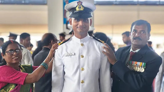 Son of Kargil Veteran Joins Indian Navy, Prioritizes Military Service Over IIM Offers