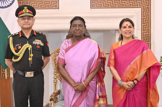 Army Chief General Dwivedi Meets President Murmu Prior to Retirement