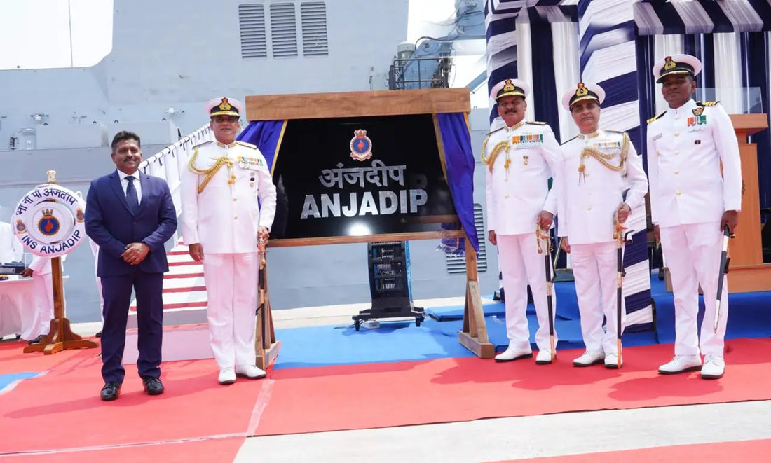 Indian Navy Commissions INS Anjadip at Chennai, Enhancing Anti-Submarine Warfare Capability