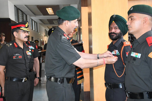 Lt Gen Devendra Sharma Reviews Training Reforms and Infrastructure at Infantry School Mhow