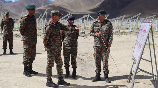 Lt Gen Bhalla's Ladakh Visit: Security Assessment and Sustainable Energy Initiatives