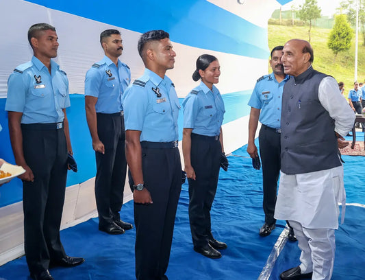 Rajnath Singh Reviews Eastern Air Command's Preparedness, Emphasizes Technological Agility and Self-Reliance in Modern Warfare