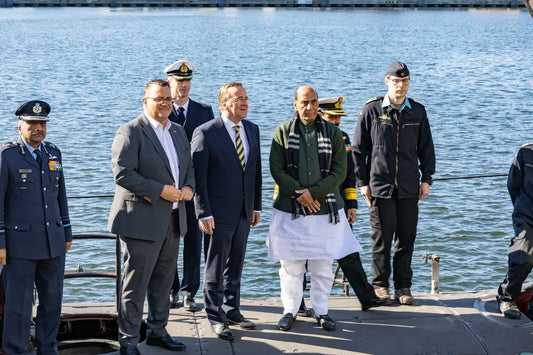 Indian Defence Minister Rajnath Singh Tours German Submarine Facility, Advancing Project 75I Discussions