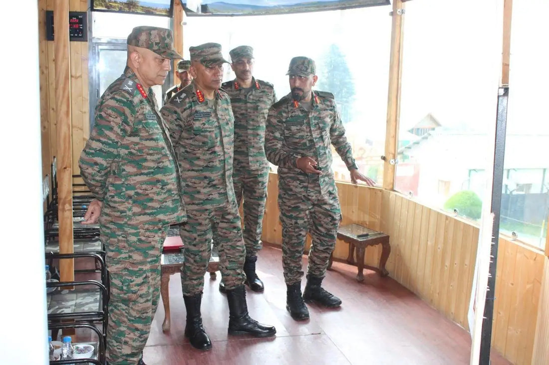 Lt Gen Pratik Sharma Reviews Security, Operational Preparedness in Kashmir Valley