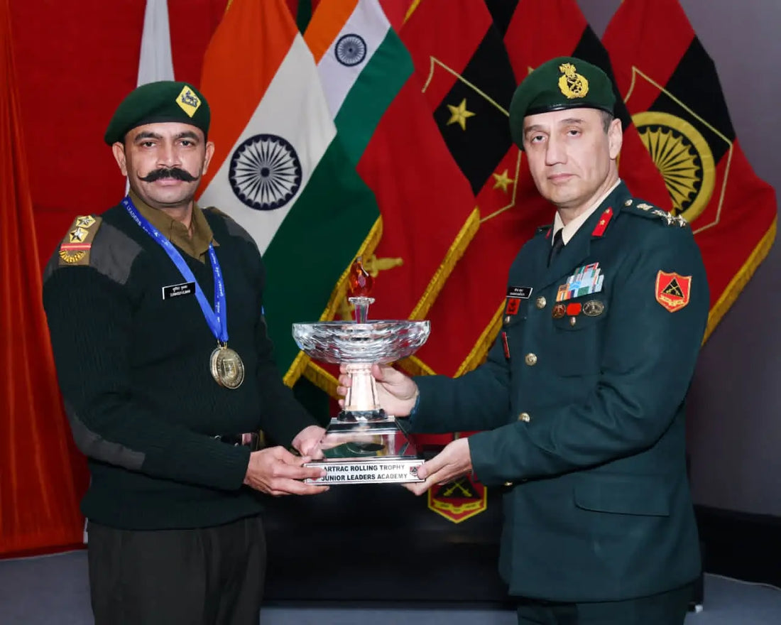 Subedar Surinder Singh Earns Top Honors in Junior Leaders Academy Course at Bareilly
