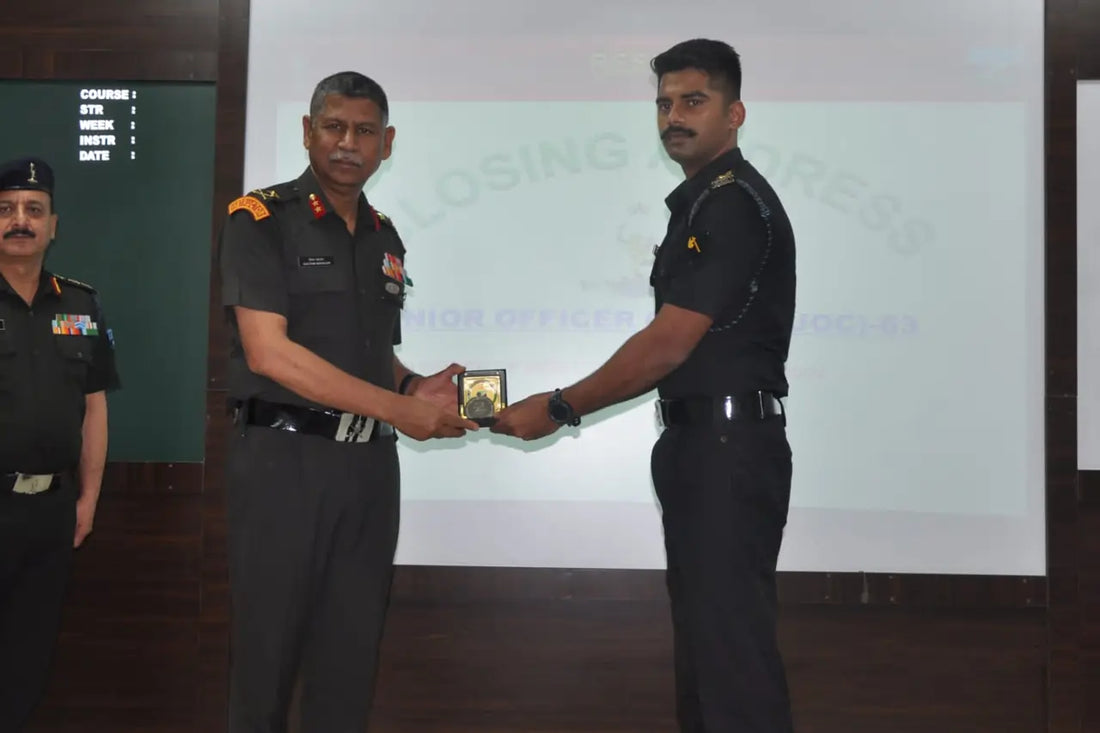 Captain Sandeep Singh Rawat Honored as Top Performer in MCTE's Junior Officer Cipher Course