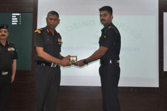 Captain Sandeep Singh Rawat Honored as Top Performer in MCTE's Junior Officer Cipher Course
