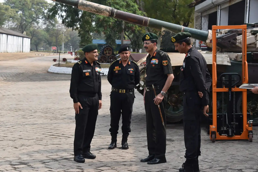 Lt Gen Devendra Sharma Evaluates Training and Modernisation at Ahilyanagar's Armoured Corps Centre & School