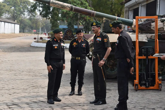 Lt Gen Devendra Sharma Evaluates Training and Modernisation at Ahilyanagar's Armoured Corps Centre & School