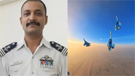 Russian Knights Honor Fallen IAF Pilot Wing Commander Namansh Syal with 'Missing Man' Formation at Dubai Air Show After Tejas Crash